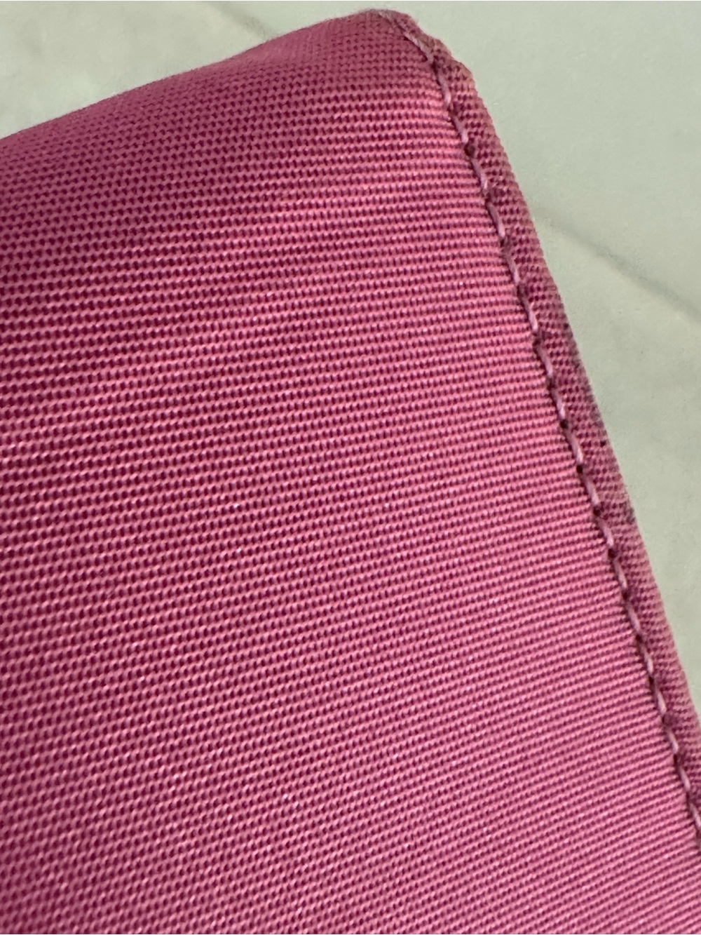 PRADA Pink Tessuto Nylon & Saffiano Leather Compact Bifold Wallet Milano - Picture 9 of 9